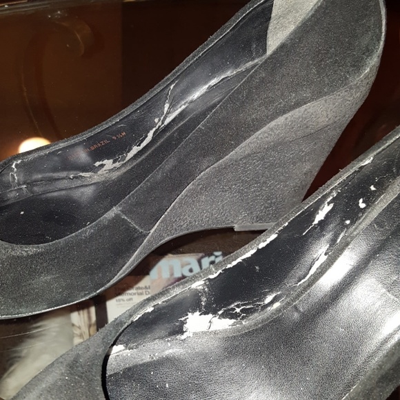 Michael Kors Black Suede Wedges - Picture 6 of 7